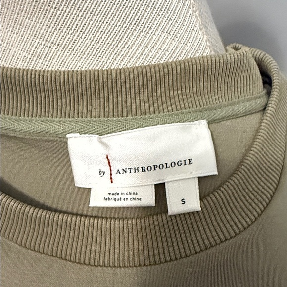 By Anthropologie - Mesh Paneled Sweatshirt - Green - Size Small - Good Condition - Picture 9 of 10